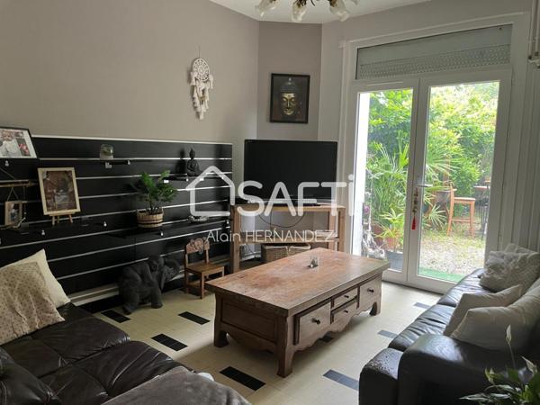 Maison familiale au centre de Cazères – 96 m² habitables avec jardin