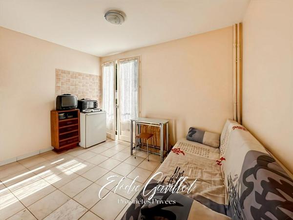 Studio Rennes Les Bains vue rivière 12 m²