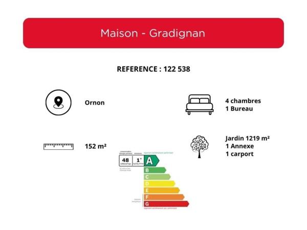 Maison à vendre 7 pièces de 152 m²