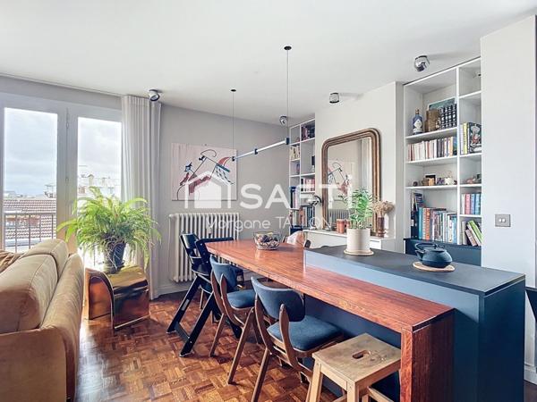 Appartement 3 pièces traversant lumineux