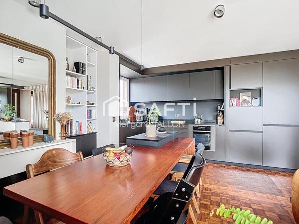 Appartement 3 pièces traversant lumineux