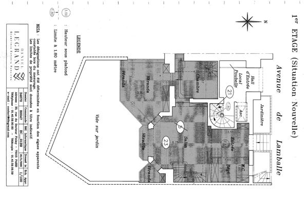 Paris XVI Passy appartement comme une maison avec terrasse et jardin