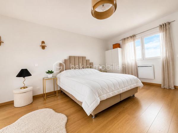 🏡 PAVILLON INDIVIDUEL RÉCENT – CONSTRUCTION 2023 🏡

Découvrez cette superbe maison individuelle construite en 2023, offrant des prestations modernes et de beaux volumes pour toute la famille.

Au rez-de-chaussée, vous serez accueilli par une vaste entrée d’environ 20 m² menant à une magnifique pièce de vie lumineuse de 59 m² comprenant séjour et cuisine ouverte. Un espace bureau, une buanderie ainsi qu’un WC indépendant complètent ce niveau.

À l’étage, le palier dessert trois chambres, dont une avec accès direct à un agréable toit-terrasse. Vous y trouverez également une salle de douche avec WC.

À l’extérieur, profitez d’un jardin entièrement clôturé avec terrasse, idéal pour les moments de détente en famille ou entre amis. Un espace de stationnement macadamisé permet d’accueillir plusieurs véhicules en façade, et un garage vient compléter l’ensemble.

✅ Construction française en maçonnerie
✅ Garantie décennale sur le gros œuvre, la dalle, les châssis, la plomberie et la toiture
✅ Chauffage par poêle à granulés au rez-de-chaussée et radiateurs électriques à l’étage
✅ Ballon thermodynamique
✅ Conforme à la réglementation RT 2020
✅ Remblai réalisé – absence de vide sanitaire

Une maison récente, fonctionnelle et économique, prête à accueillir ses nouveaux propriétaires.

📞 Pour plus d’informations ou organiser une visite, contactez-moi.