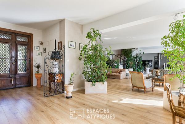 Maison de caractère aux volumes contemporains à Castelginest