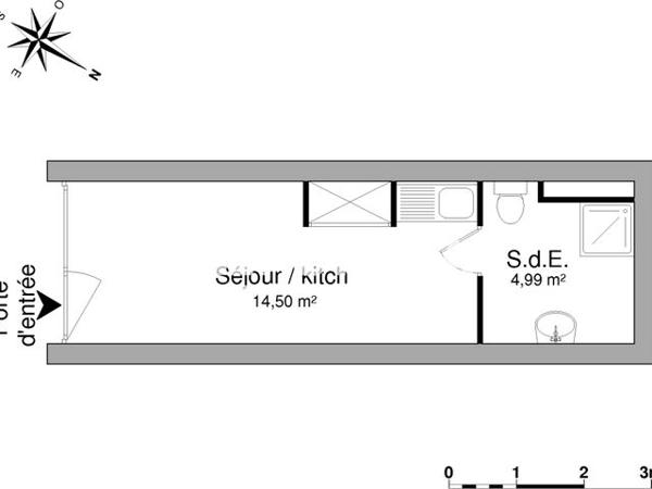 Location Studio 19.49 m² - 1 ALLEE DE NORMANDIE Vannes 56000