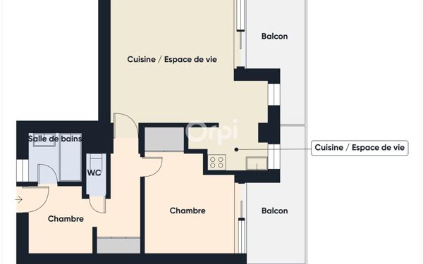 Appartement à vendre    3 pièces • 41,48 m2 Mandelieu-la-Napoule