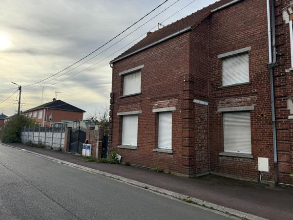 Caudry (59540) Maison de ville Semi-individuelle à conforter – 90 m² - CAUDRY