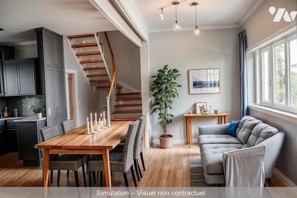 Immeuble à vendre à NOYAL-PONTIVY (56920), Morbihan (56), situé au coeur du centre-ville, à 2 p...