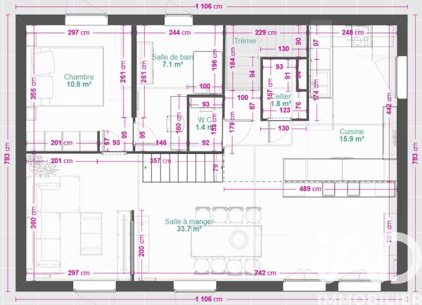 Maison à vendre 5 pièces 129 m² Amboise