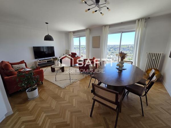 Rodez Centre – Duplex T4 de 147 m² au 7ème et dernier étage avec balcon