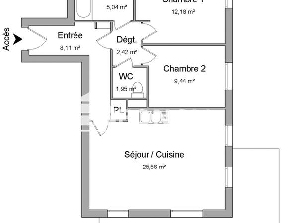 Location Appartement 3 pièces 64.7 m² - 2 RUE VIRGINIE MAUVAIS Nancy 54000