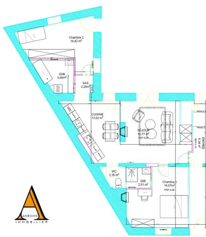 3825LP0 - Vente Appartement ANGERS