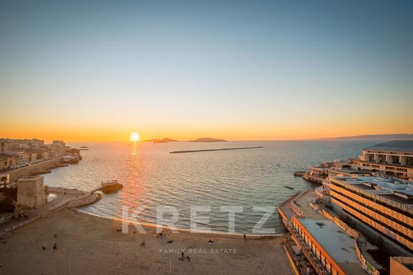 Appartement en dernier étage avec vue mer panoramique