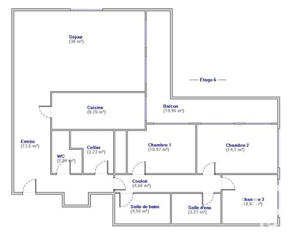 Appartement à vendre 4 pièces 105 m² Bordeaux