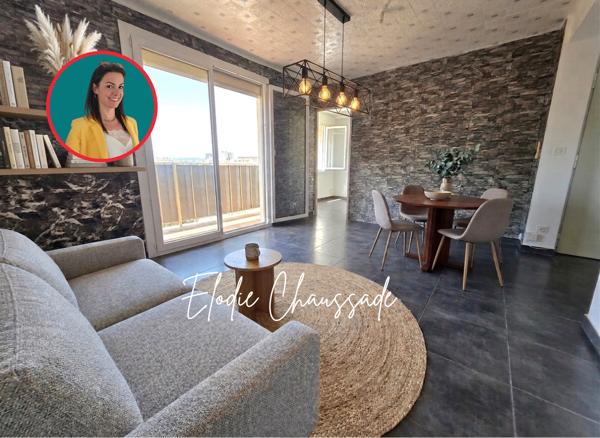 Appartement T4 rénové avec vue étang – Balcon plein sud