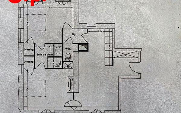 Appartement à vendre    3 pièces • 66 m2 Lyon 2