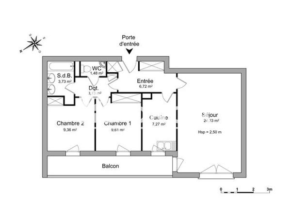 Location Appartement 3 pièces 65.6 m² - 7 AVENUE ALAIN SAVARY Orleans 45100