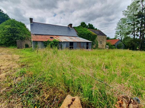 Ensemble immobilier en pierre à rénover avec hangar