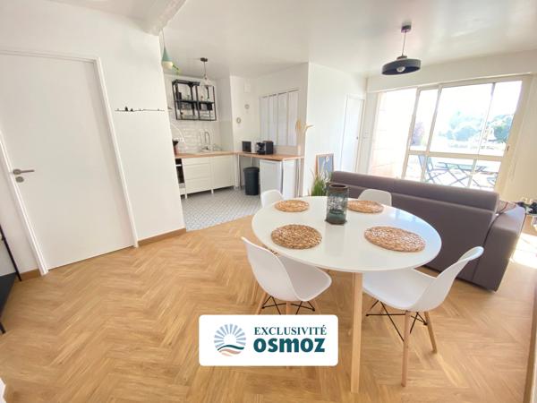 Appartement type 2 avec terrasse et parking à quelques pas de la plage !