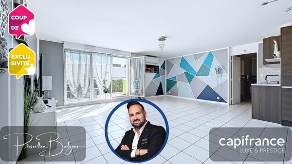 Appartement à vendre 5 pièces SAINT FONS (69🏡 SAINT-FONS – T5 DERNIER de 104 m² ÉTAGE AVEC TERRASSE 26 m² – RÉSIDENCE RÉCENTE