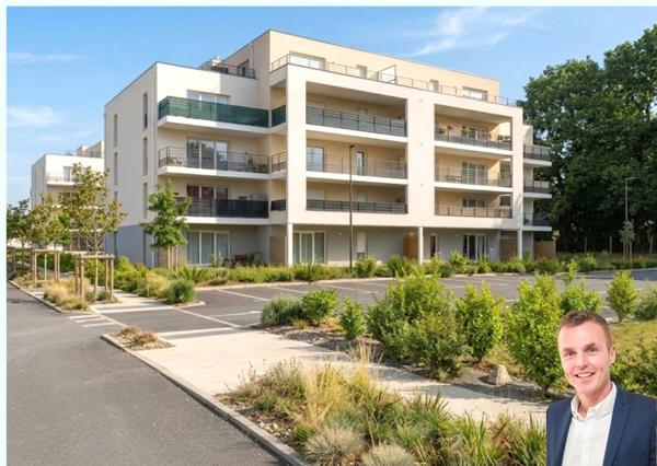QUIMPER (29) Appartement de type 3 de 63 m² habitable - Terrasse - Jardin - une place de parking.