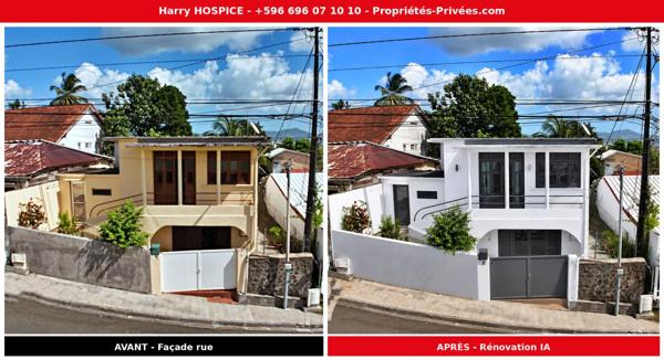 EXCLUSIVITE - FORT-DE-FRANCE - RARE 470m² - Maison 7P 119m² - 2x F2 - Idéal investisseur ou famille - 174 000