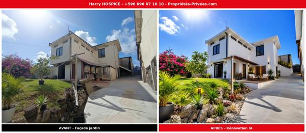 EXCLUSIVITE - FORT-DE-FRANCE - RARE 470m² - Maison 7P 119m² - 2x F2 - Idéal investisseur ou famille - 174 000