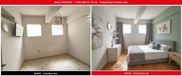 EXCLUSIVITE - FORT-DE-FRANCE - RARE 470m² - Maison 7P 119m² - 2x F2 - Idéal investisseur ou famille - 174 000