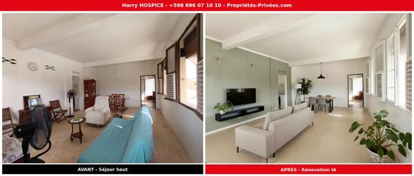 EXCLUSIVITE - FORT-DE-FRANCE - RARE 470m² - Maison 7P 119m² - 2x F2 - Idéal investisseur ou famille - 174 000