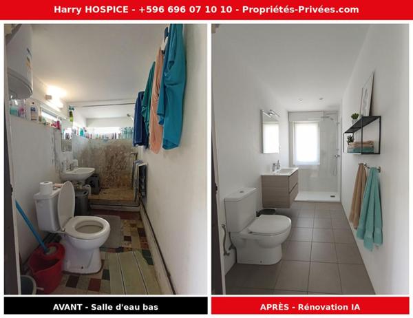 EXCLUSIVITE - FORT-DE-FRANCE - RARE 470m² - Maison 7P 119m² - 2x F2 - Idéal investisseur ou famille - 174 000