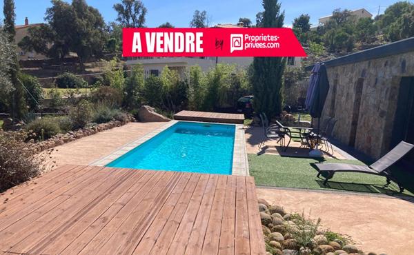 Maison en pierres T4  avec piscine VUE MER - Sari Solenzara 20145 - CORSE DU SUD - FRANCE