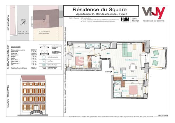 Appartement de standing en centre ville