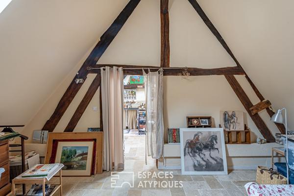 Grange réhabilitée au coeur du village de Rochefort-en-Yvelines