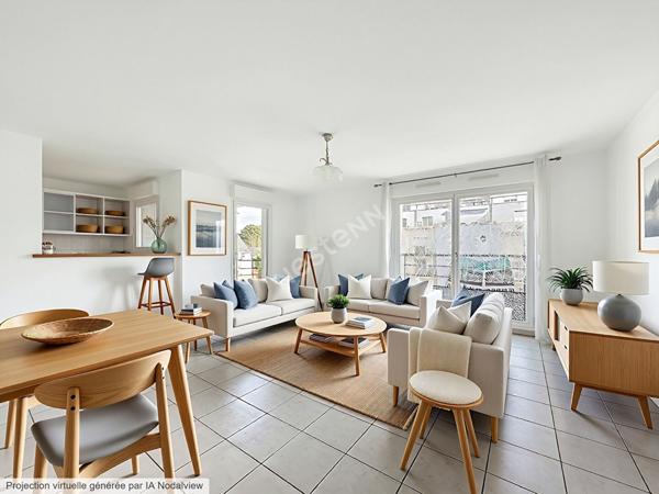 Nantes Tortière - Appartement 81m2, 3 chambres, balcons et garage fermé