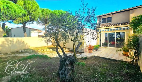 Résidence fermée, jardin, 2 terrasses