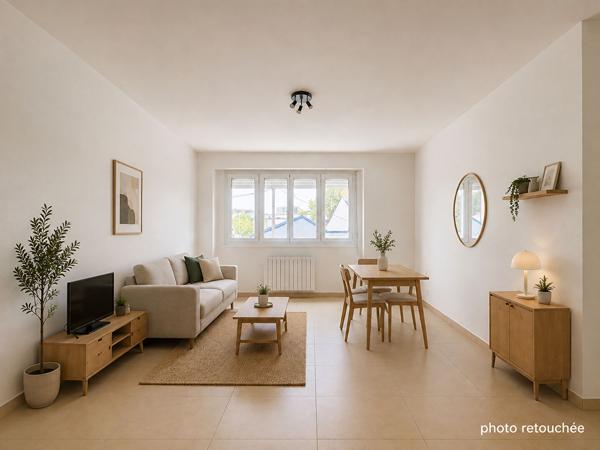 Appartement rénové à vendre à Angers (quartier La Madeleine) avec 2 chambres.
