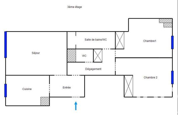 Appartement à vendre 3 pièces 76 m² Levallois-Perret