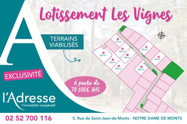 Votre future maison avec terrain à NOTRE DAME DE MONTS