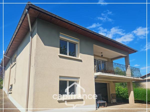 Maison avec sous-sol, 3 chambres, jardin, garage, accès de plain pied depuis la terrasse