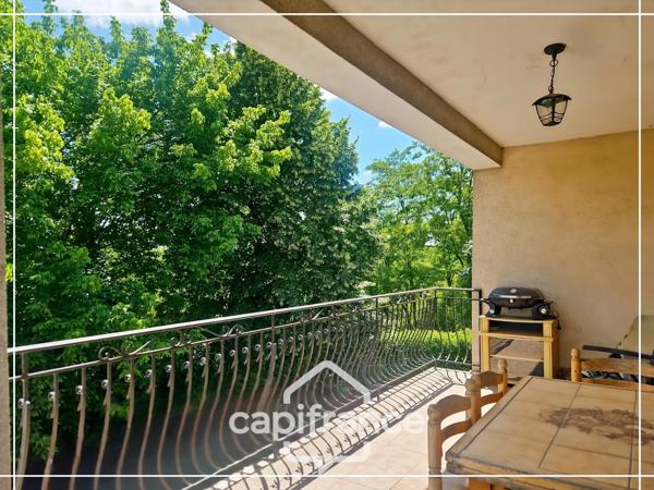 Maison avec sous-sol, 3 chambres, jardin, garage, accès de plain pied depuis la terrasse