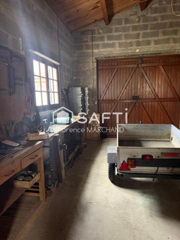 Maison plain-pied, emplacement idéal, grand garage, jardin clos