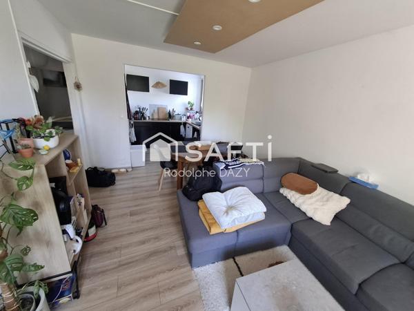 T3 lumineux en RDC avec balcon, centre Gaillon à pied, idéal investisseur