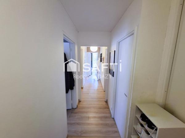T3 lumineux en RDC avec balcon, centre Gaillon à pied, idéal investisseur