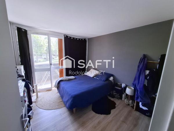 T3 lumineux en RDC avec balcon, centre Gaillon à pied, idéal investisseur