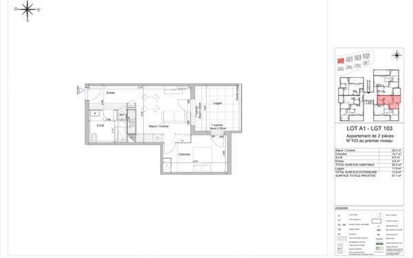 Appartement à vendre    3 pièces •  Rodilhan