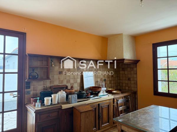 Maison plain-pied, emplacement idéal, grand garage, jardin clos