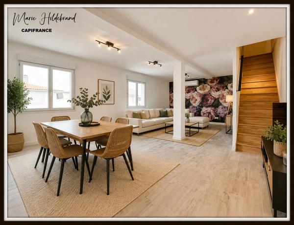 MAISON 115m² ENTIÈREMENT RÉNOVÉE AVEC COUR & PARKING – AU CŒUR DE LAMAGISTÈRE