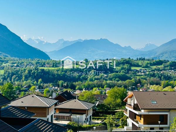 T2 vue montagnes, dernier étage, aux portes d'Annecy