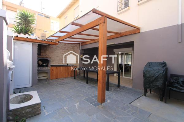 CANET EN ROUSSILLON PLAGE, MAISON 2 FACES, AVEC EXTERIEUR ET STATIONNEMENT
