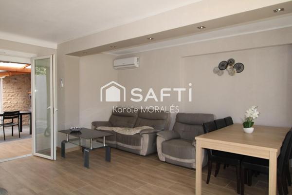 CANET EN ROUSSILLON PLAGE, MAISON 2 FACES, AVEC EXTERIEUR ET STATIONNEMENT